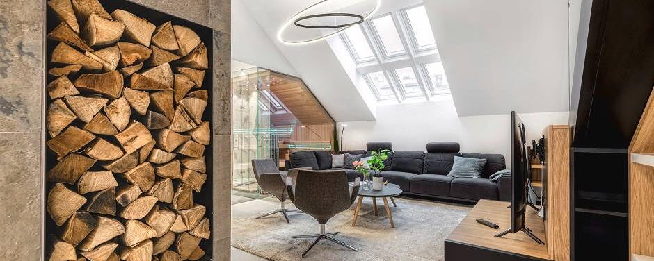 Helle Wände und Naturmaterialien bestimmen die skandinavische Einrichtung im Dachgeschoss | VELUX Magazin