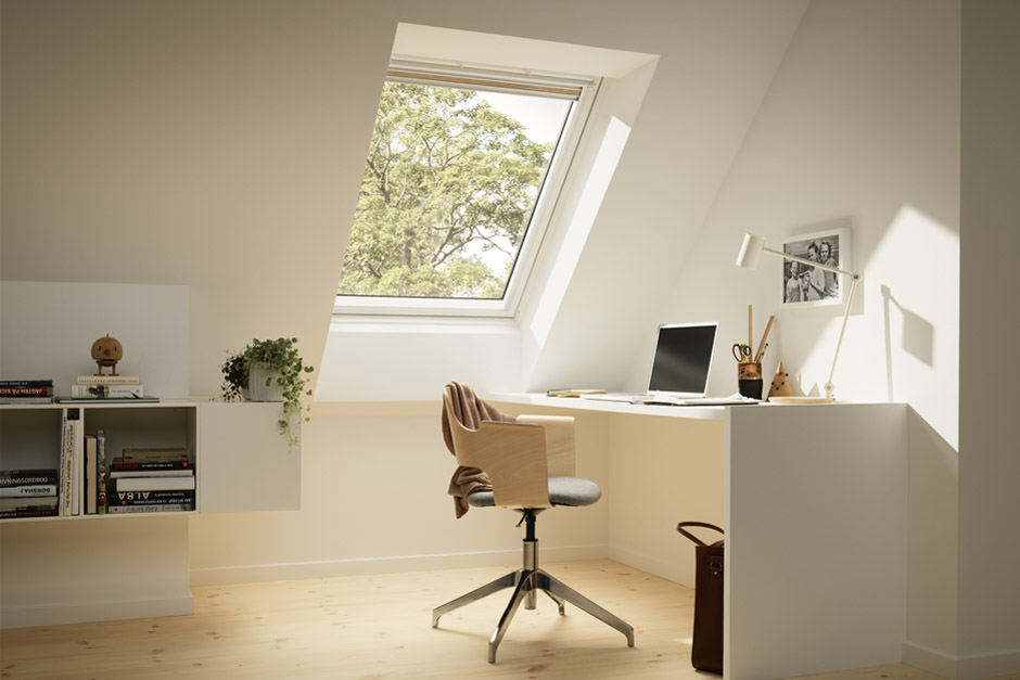 Home Office Einrichten Im Dachgeschoss Velux Magazin