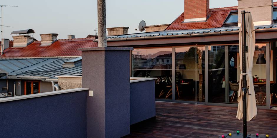 Sonnenschutz für die Dachterrasse