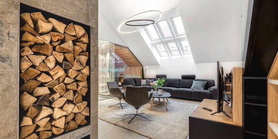 Helle Wände und Naturmaterialien bestimmen die skandinavische Einrichtung im Dachgeschoss | VELUX Magazin